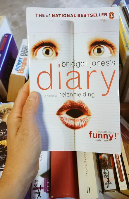 Cover of Helden Fielding's novel Bridget Jones's Diary.