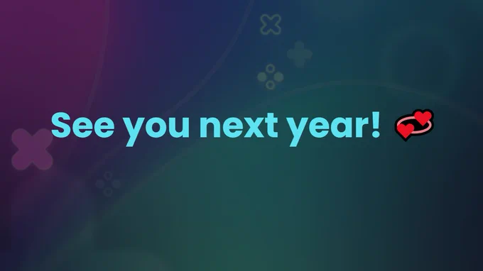 See you next year (with heart emojis)