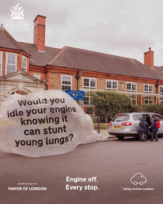 Would you engine idle knowing it can stunt young lungs?
