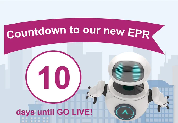A graphic of Wilson the robot counting down until our eSASH live date.