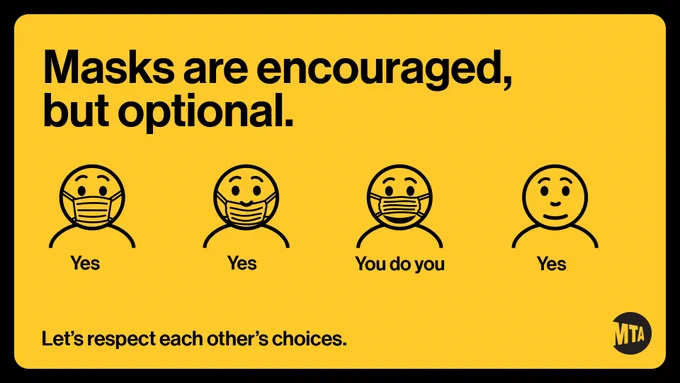 Masks are encouraged but optional. 