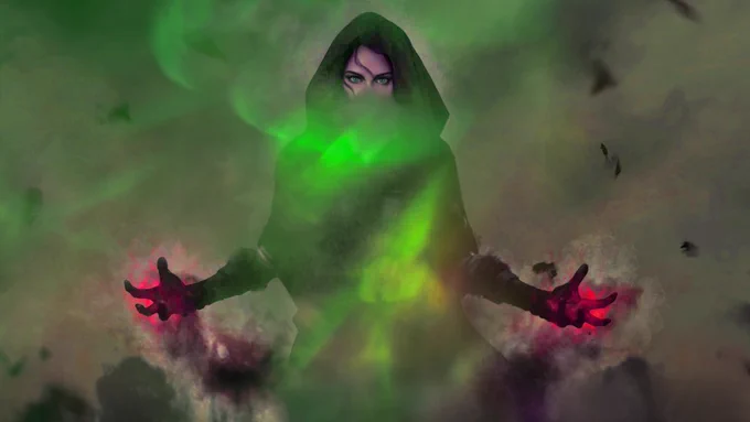 Over the centuries she went by many names — Athena, Cassandra, the Oracle. Some believe the Dark Shards gifted her the power of foresight. Others believe she is cursed to utter fallacies.