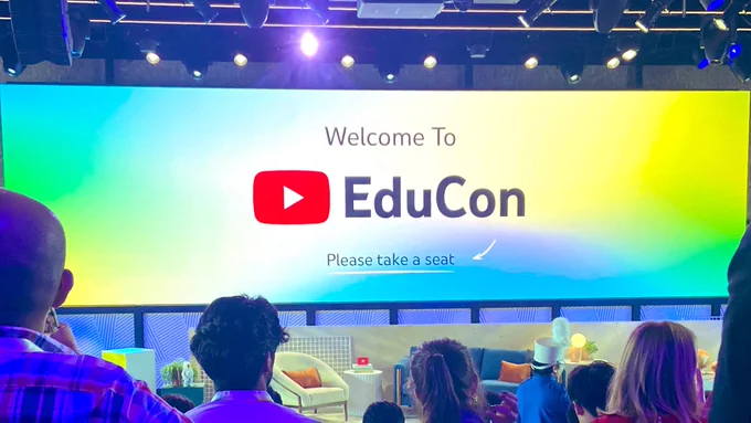 “Welcome to EduCon” intro screen at YouTube EduCon