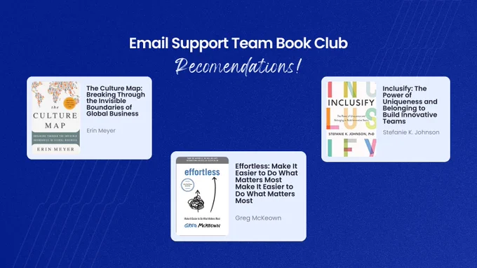 Email support team book club recommendations. 