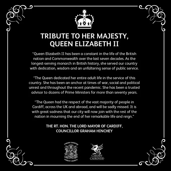 Lord Mayor Tribute to Her Majesty, the Queen.