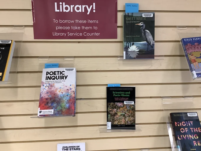 3 books at KPU Surrey library