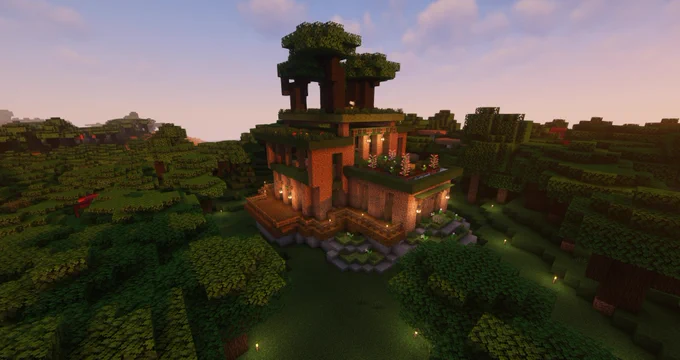 a dirt house i built - kinda trashy but cute

