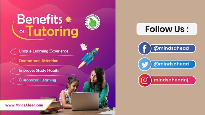 There are many benefits of tutoring other than just needing extra support. Did you know that some of the extra benefits include:

☑️Goal setting
☑️Extends and supports learning outside of the classroom
☑️Reinforces good study habits
☑️Improves academic performance
☑️Creates a personalized learning experience
☑️Encourages independent learning
☑️Builds a trustworthy relationship between the tutor and the tutee

Register Now https://mindsahead.com/tutorminds.php

Get Regular Updates:

Facebook: https://www.facebook.com/mindsahead

Twitter: https://lnkd.in/gGr8mqK

Linkedin: https://lnkd.in/gry8NkW

#MindsaheadAcademy #tutor #tutoringservices #studysmart #smartstudy #studygoals