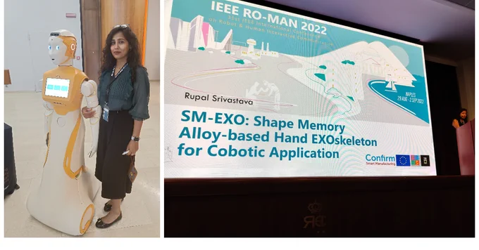 CONFIRM Smart 4.0 Fellow Rupal Srivastava at the recent 31st IEEE International Conference on Robot & Human Interactive Communication