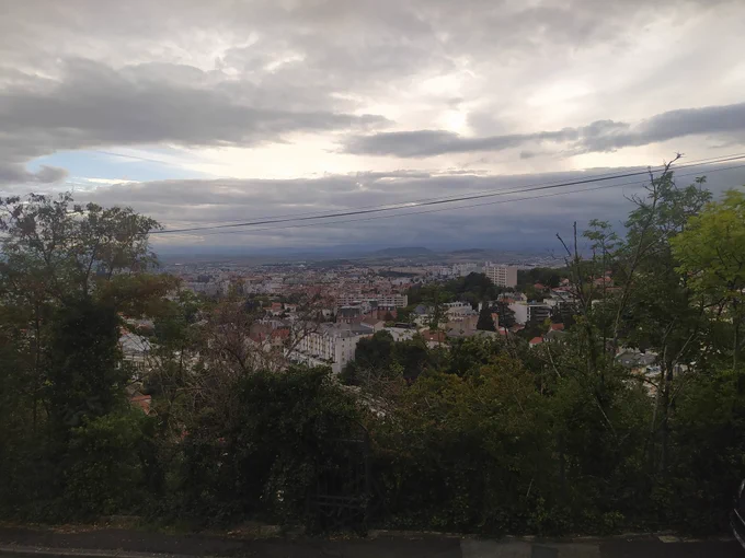 Vue depuis l'Hermitage à Royat