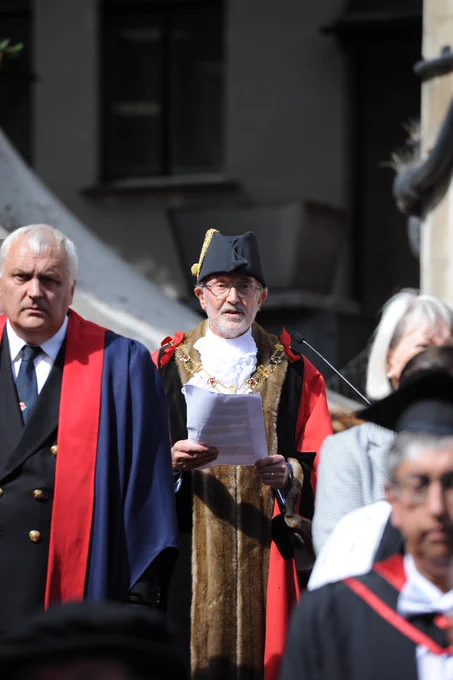 Oxford's Lord Mayor during the proclamation service of King Charles III. 