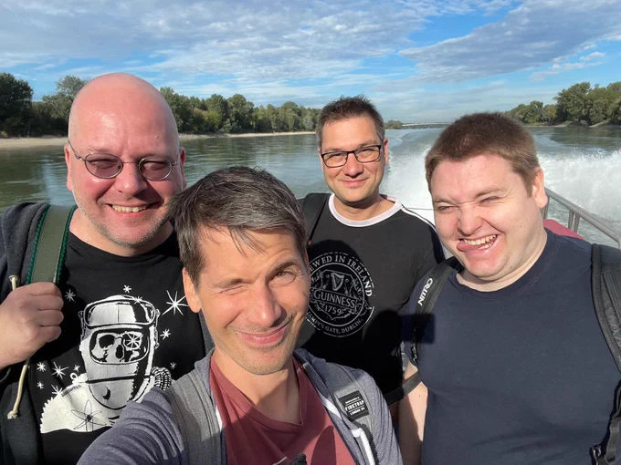 On the boat on the way to #pyconsk