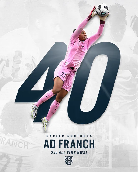 AD Franch records 40 career shutouts, 2nd All-Time in NWSL
