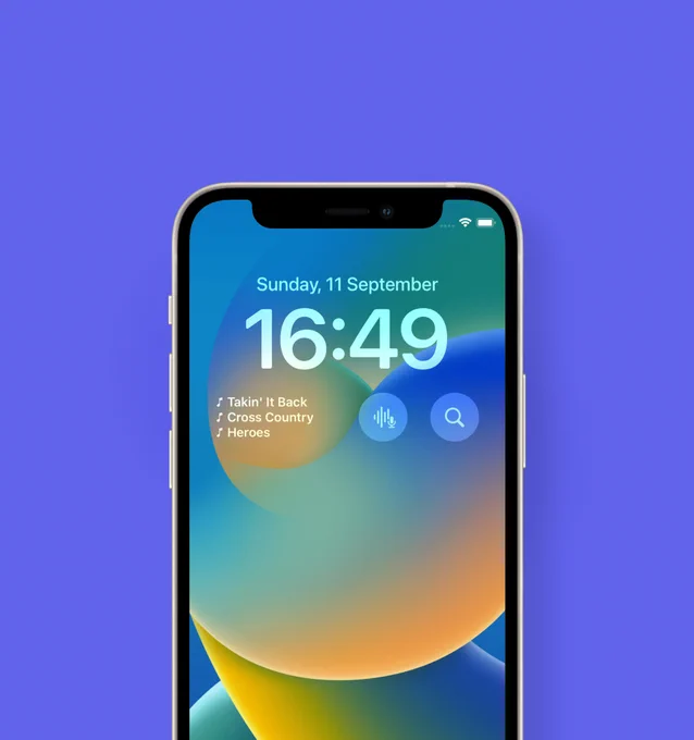 MusicBox lock screen widgets.
