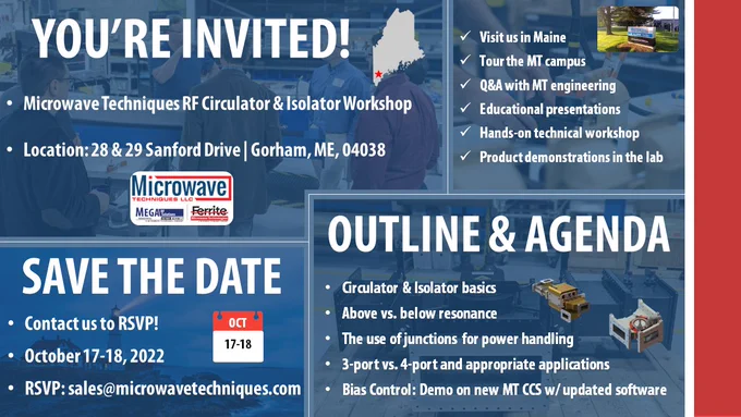 Register: sales@microwavetechniques.com
