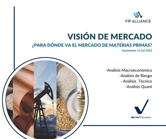 Al empezar la semana, todos los inversionistas se preguntan para dónde va el mercado de Materias primas. VIP Alliance S.A.S. y ActivTrades ofrecen a sus lectores ‘Visión de Mercado’, un boletín de análisis riguroso de las principales Materias primas, en donde lector encontrará los precios claves de la semana, el calendario económico de mayor incidencia en Wall Street y un estudio del posicionamiento institucional.
Descargue en :https://n9.cl/pyfaam

www.vipalliance.la
ActivTrades
Rafael Andrés Rodríguez Hoyos

#análisis #inversion #NYSE