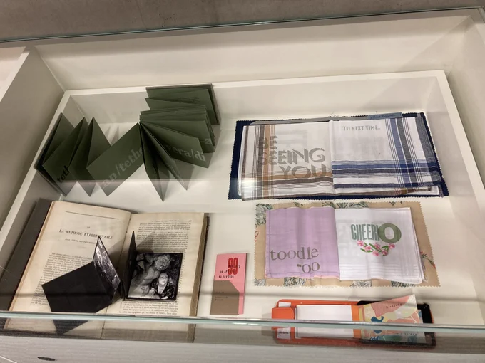 Display of items from the Chris Fowler Artists' Books Collection