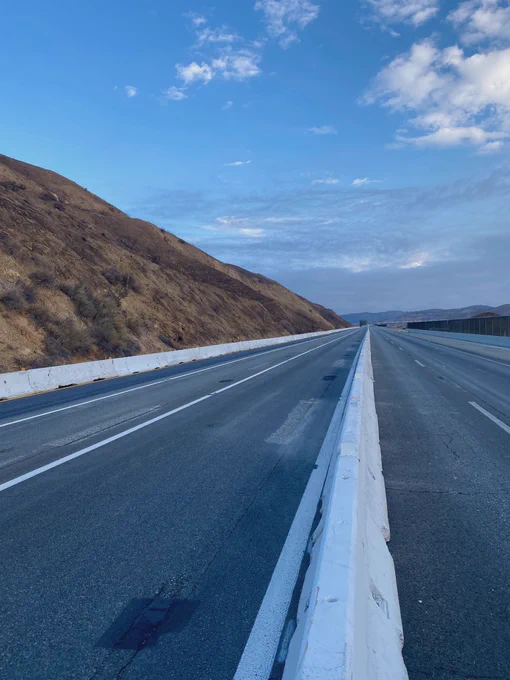 A photo of lanes on Interstate 5.