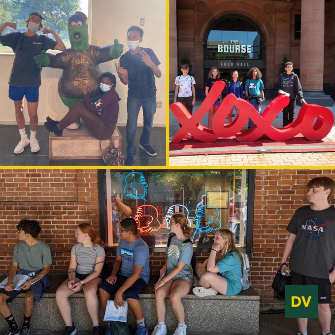 10th grade went on a scavenger hunt in Old City Philadelphia. They had to find some of Philly’s historic landmarks and locals.