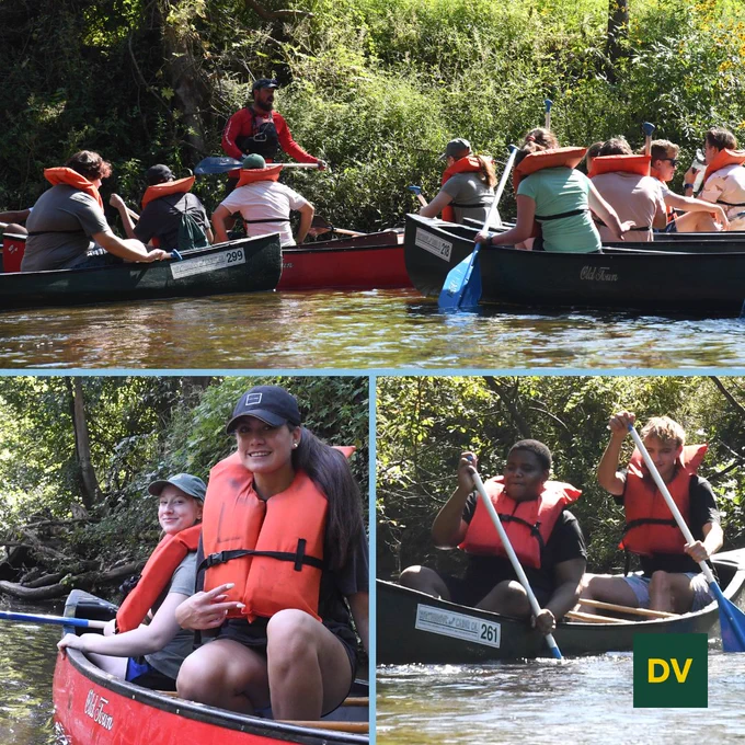 12th graders spent time canoeing on the gorgeous Brandywine River!
