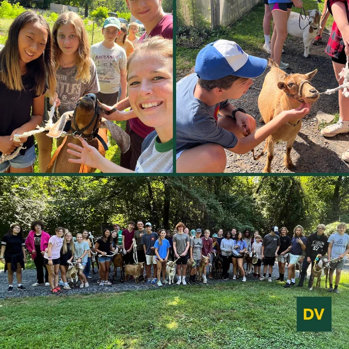 9th graders visited Philly Goat Project, where they had the opportunity to play and hang out with goats while learning about sustainability and community building.