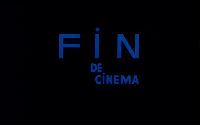 Film title that says Fin de cinema.