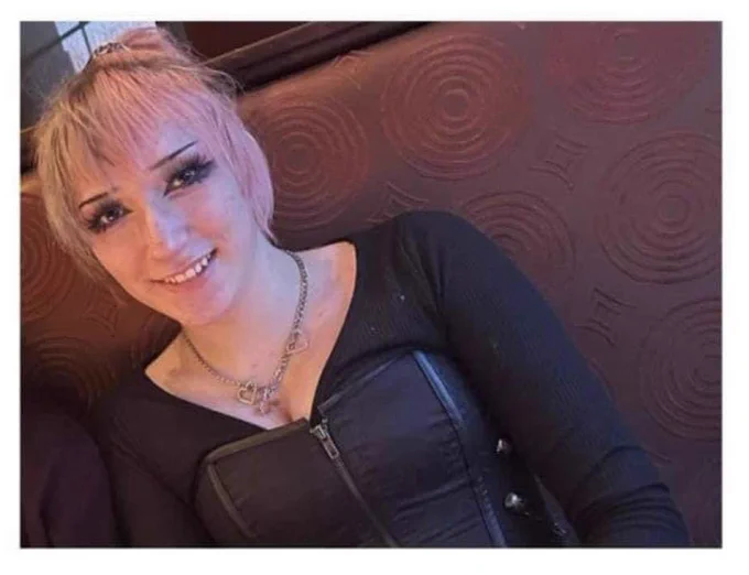 Photograph of missing youth Jasper Williams wearing a corset and a black long sleeve top