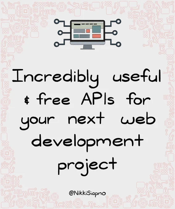 Incredibly Useful and Free APIs For Your Next Web Development / Programming Project 