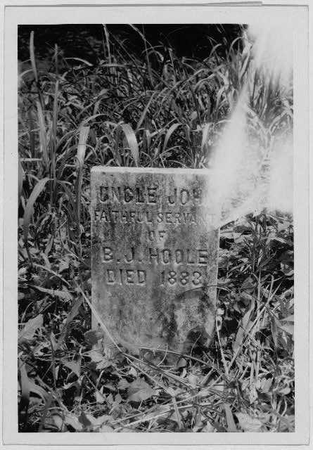 [Grave of Uncle Joe; died 1888, . . . Fairview Cemetery, Eufaula, Alabama.] [1937-1938.] Photograph. Library of Congress, Washington, D.C. https://lccn.loc.gov/99615419.