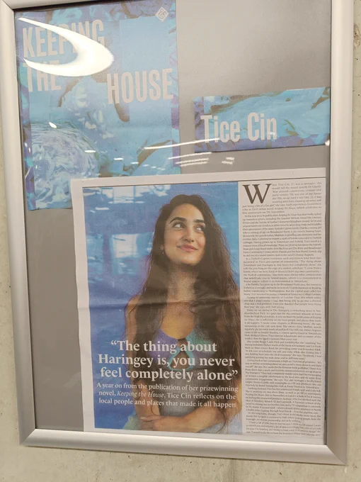A poster of the HCP article about Tice Cin's 'Keeping the house'