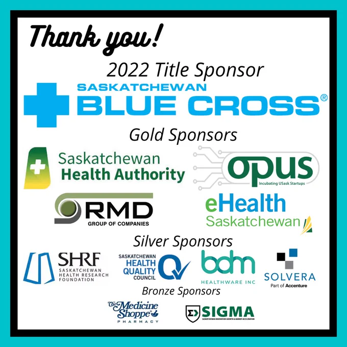 Photo showing all the sponsors for Med.Hack 2022