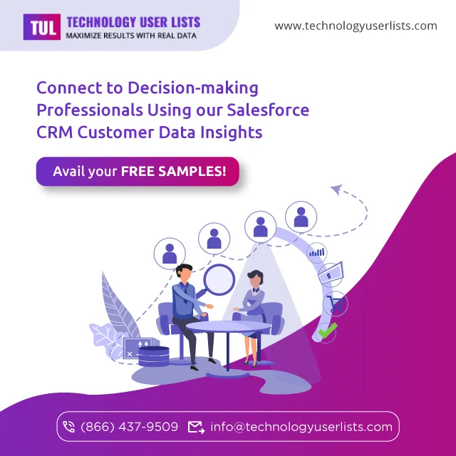 At Technology User Lists, we provide highly responsive Technology Users data insights. Generate quality leads using our Salesforce CRM users email list through effective marketing campaigns.