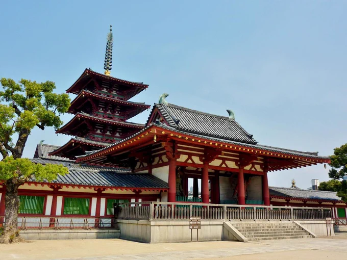 Photo Discription: Shitennō-ji, built in 593 AD, was the first Buddhist temple in Japan.

(Photo: Masaki Hayashi)
Source: Worksthatwork.com