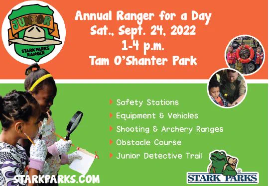 Annual Ranger for a Day on Sept. 24 at Tam O'Shanter Park, 1 to 4 p.m.