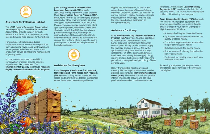 summary of programs that provide assistance to bees and beekeepers