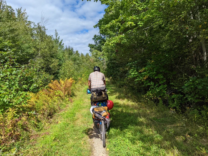 Biking through the Bangor City Forest