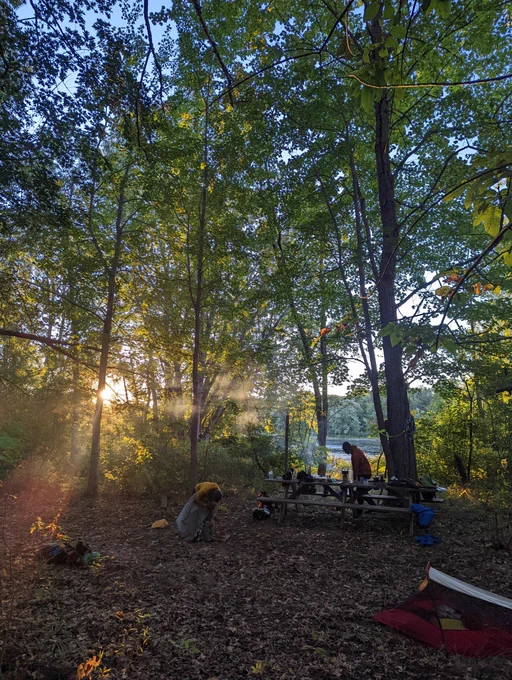 Camping along the Penobscot River