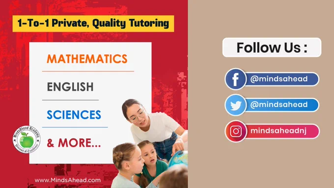 📚 Struggling with a particular subject? Need homework help? Or do you simply want to take your academics to the next level? 📚

Our learning approach will save your grade and your future!

Register Now https://mindsahead.com/tutorminds.php

Get Regular Updates:
Facebook: https://www.facebook.com/mindsahead
Twitter: https://lnkd.in/gGr8mqK
Linkedin: https://lnkd.in/gry8NkW

#Students #MindsaheadAcademy #kids #education #children #USA #fairlawn #tutoringservices