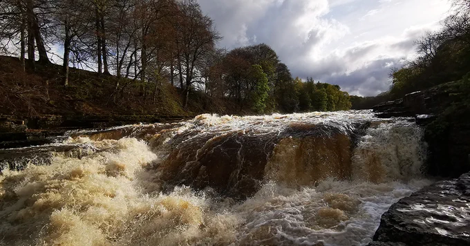 Aysgarth Falls on river Ure, Yorkshire