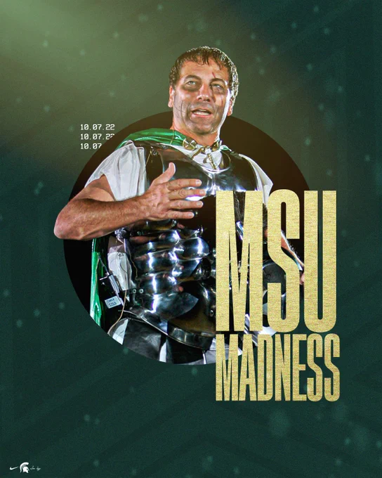 Coach Izzo dressed up for a previous MSU Madness. 2022 MSU Madness is taking place on Friday, October 7th. 