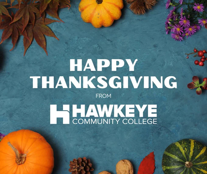 Happy Thanksgiving from Hawkeye Community College
