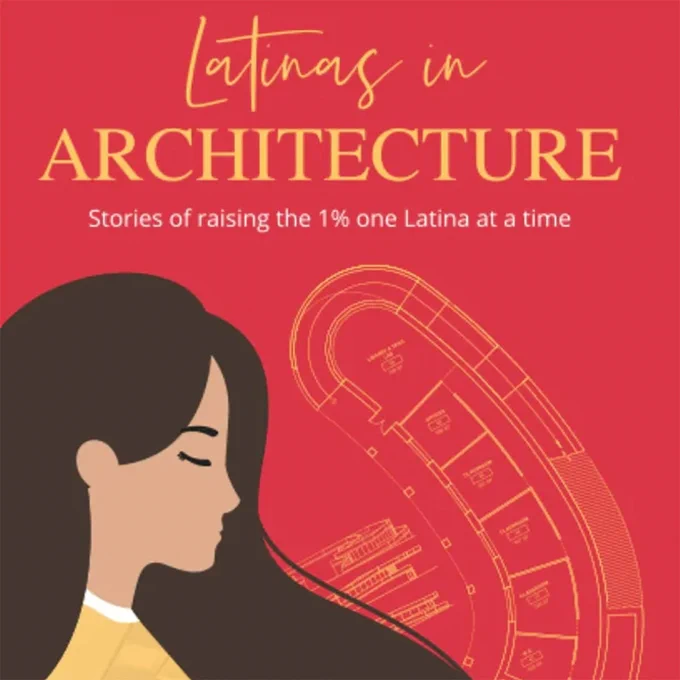 promotional graphic for Latinas in Architecture event