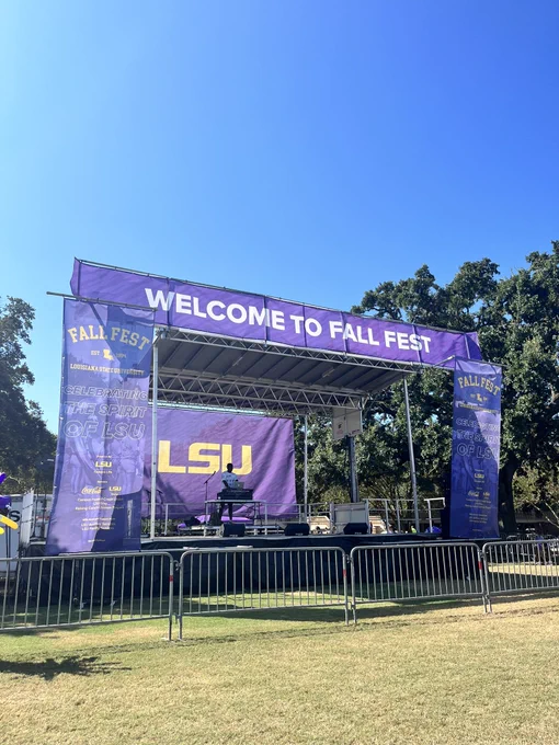 LSU Fall Fest stage