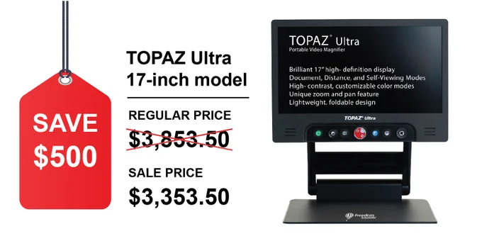 TOPAZ Ultra 17" model (pictured; right) Save $500