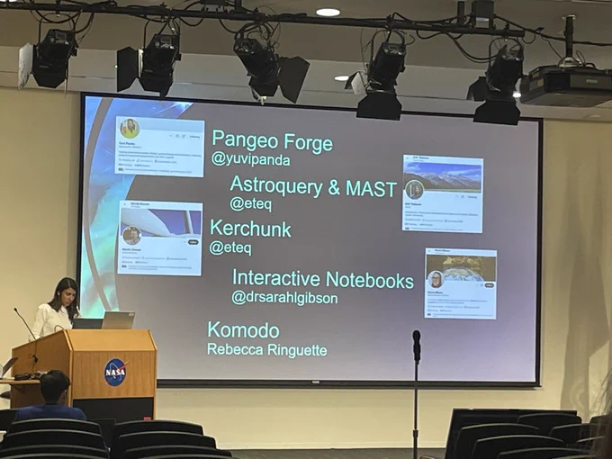 Talks at Day 3 session 2 at the Open Source Science Data Repository workshop with talks on Pangeo Forge, Astroquery and MAST, Kerchunk, interactive notebooks, Komodo
