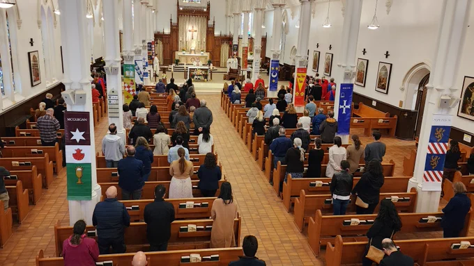 Michaelmas Mass in St. Basil's. 