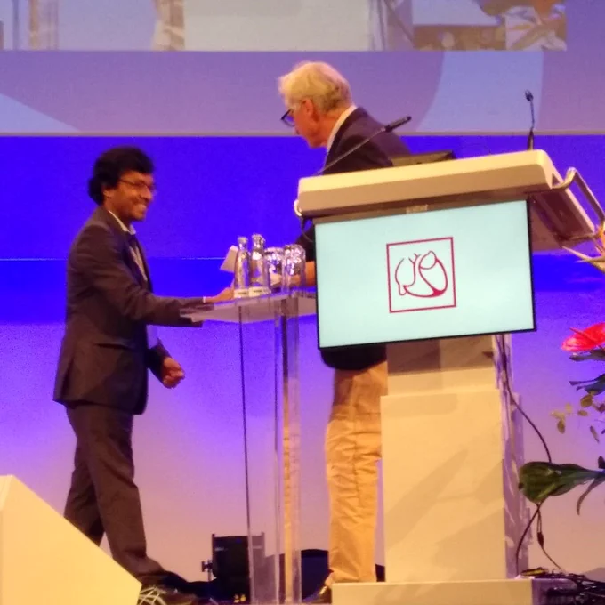 Sarajo Mohanta receives Herzstiftung August Wilhelm und Lieselotte Becht-Forschungspreis 2022 at the DGK Meeting