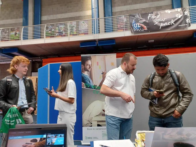 Sidero Innovative cloud software services, business solutions and automation services at the University of Limerick graduate engineers careers fair. Searching for software engineers and devops engineers and coders.