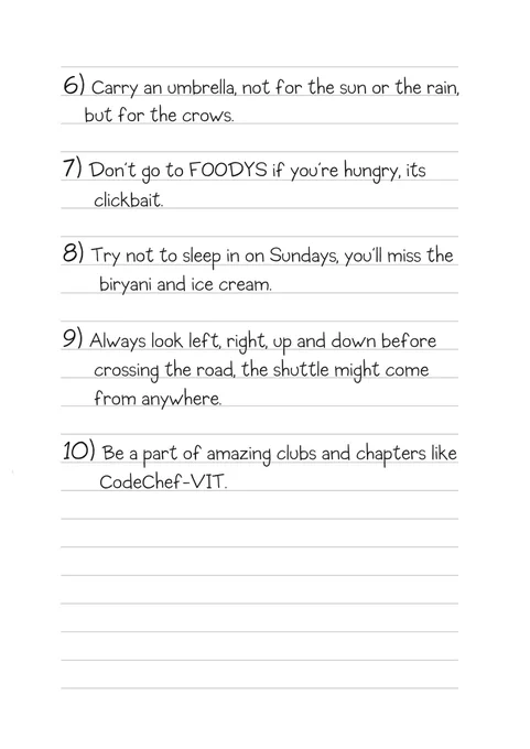 fresher survival toolkit part 2