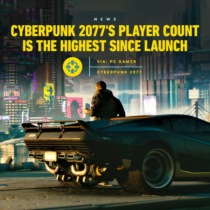 Cyberpunk 2077's Player Count Is The Highest Since Launch

Via: PC Gamer